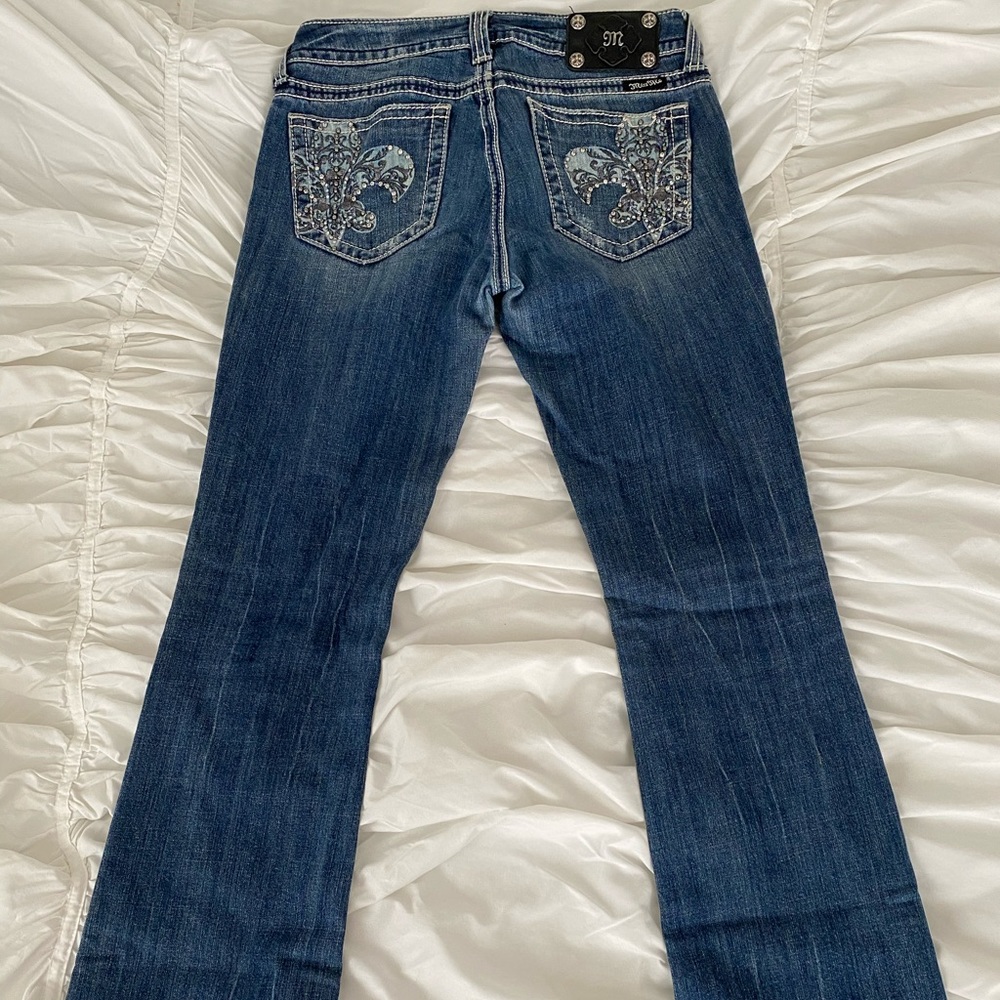 Miss Me dark blue boot cut jeans